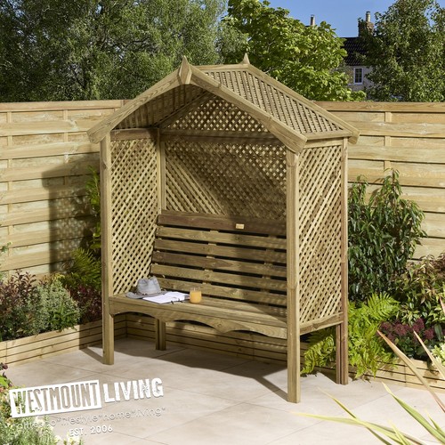 Wooden timber seater garden - timber,