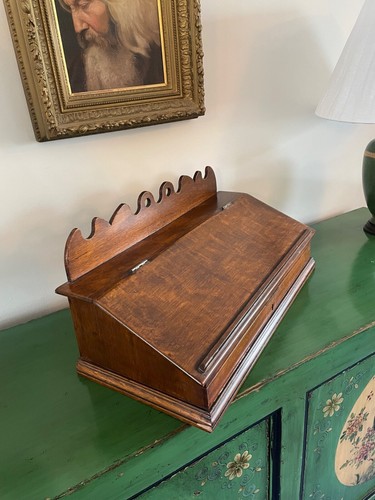 Antique writing slope desk - slope,