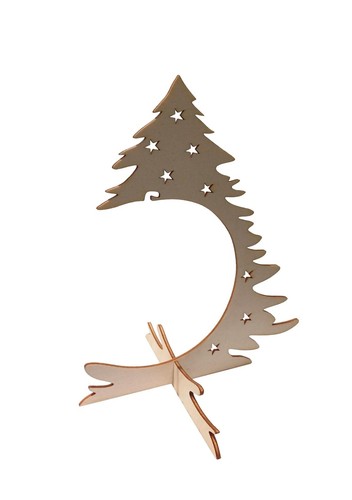 Christmas tree bauble - bauble, wooden