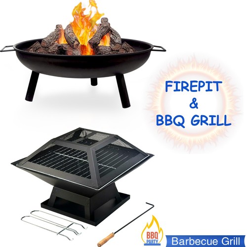 Square fire pit - pit, basket