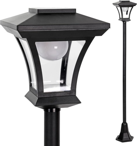 Solar garden lamp - garden, post