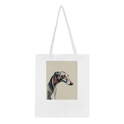 Greyhound art deco - greyhound, cotton