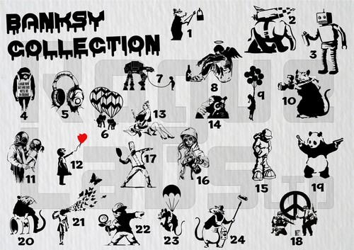 Banksy collection sticker - collection,