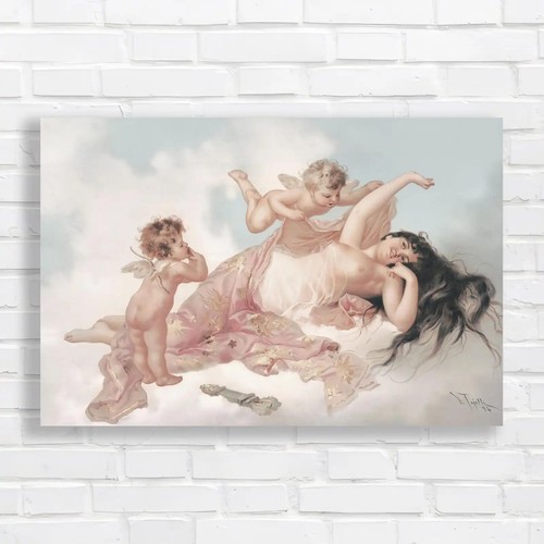 Romantic cherub canvas - romantic, print