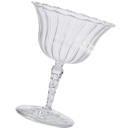 Long stem glass candle - stem, holder
