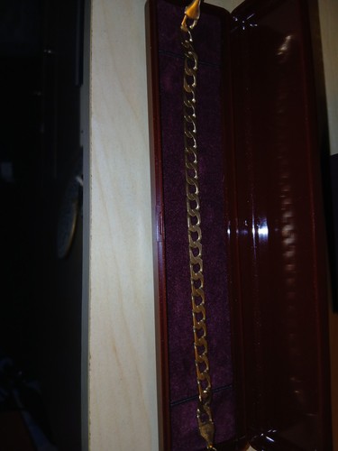 9ct gold curb bracelet very - gold,