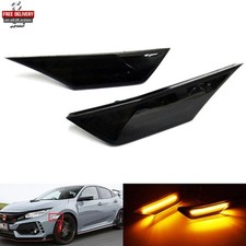 Black smoked side indicator - black,