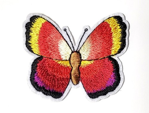Red yellow embroidered - yellow,