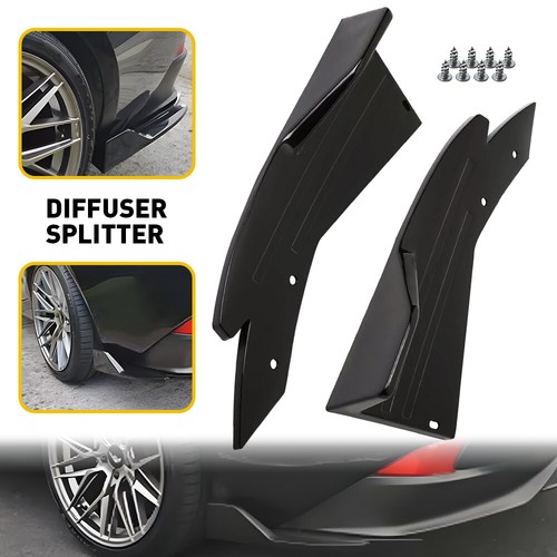 Car rear bumper diffuser side - rear,