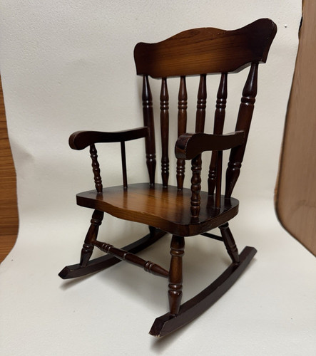 Vintage wooden brown - brown, rocking