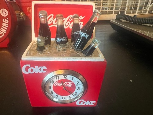 Vintage mini coca cola clock - mini, coca-cola