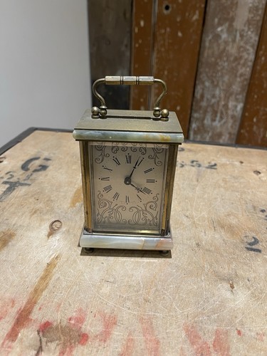 Vintage brass and onyx - and,