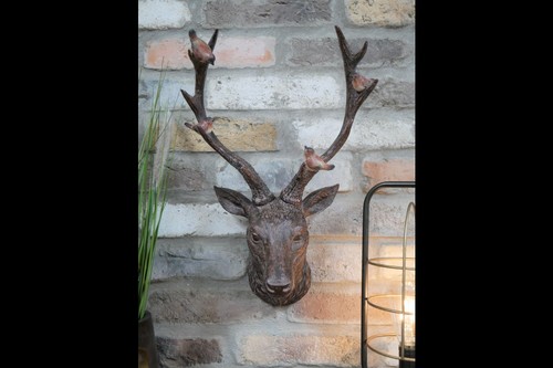 Stag head wall mounted - wall,