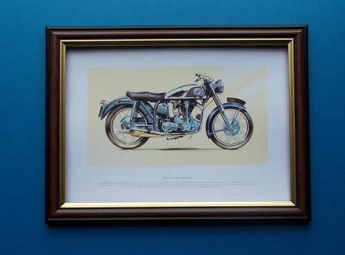 Motorbike print framed - print,