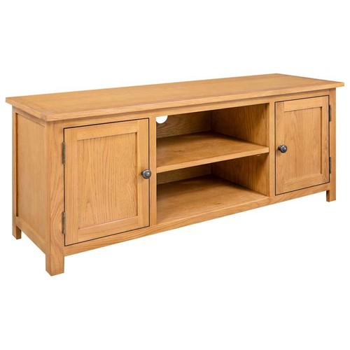 Vidaxl solid oak wood - wood, tv