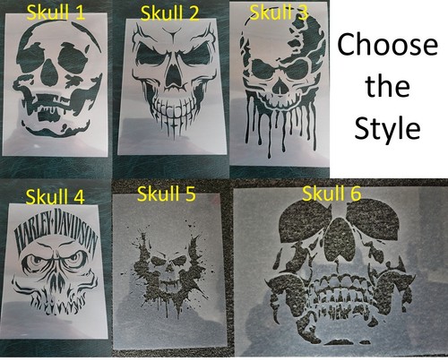 Skull stencils choose design - skull,