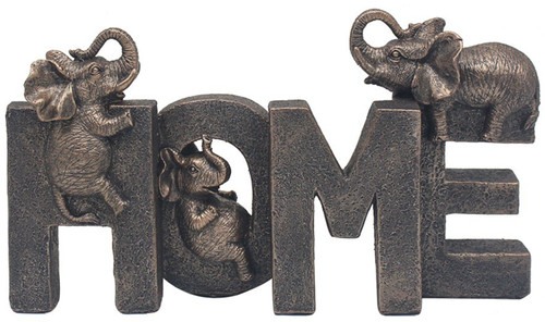 Home ornament bronze letters - bronze,