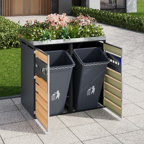 Garden double wheelie - garden, bin