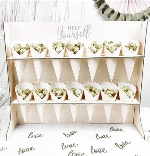 Silver treat wall stand - silver,