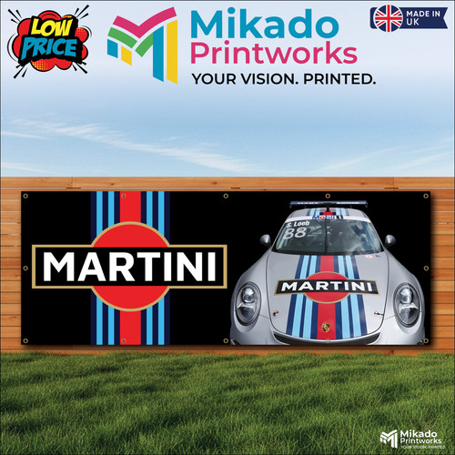 Porsche martini pvc - martini, banner