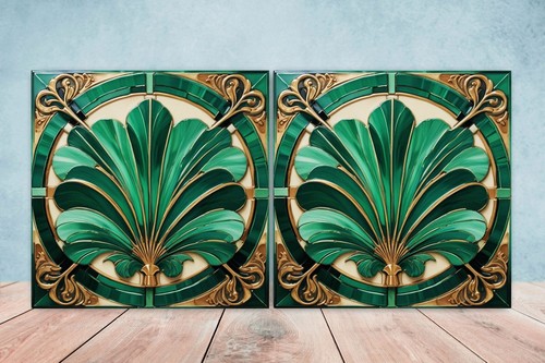 Art deco design ceramic tiles - design,