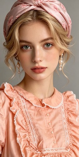 Vintage edwardian gown - gown, pink