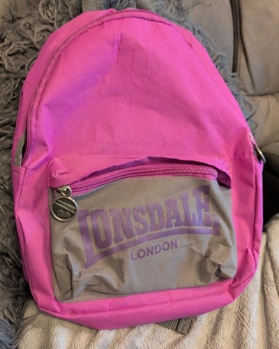 Pink small lonsdale rucksack - pink,