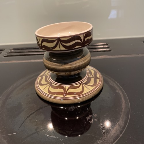 Jersey pottery candle - pottery, holder