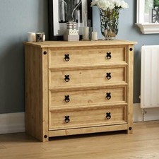 Corona 4 Drawer Rustic Chest