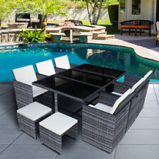 10 Seater Rattan Cube Garden