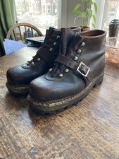 Vintage European brown leather