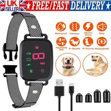 Electric Shock Pet Dog Anti Bark Collar Training Collar Rechargeable Waterproof