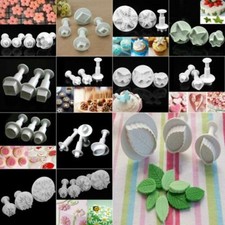 Cookie Mold Fondant Sugarcraft Cutter Cake Plunger Flower Xmas Decorating Mould