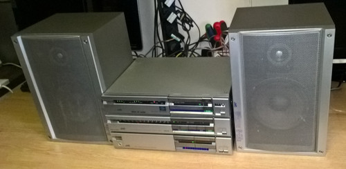 Retro jvc 1980s stereo system - jvc,