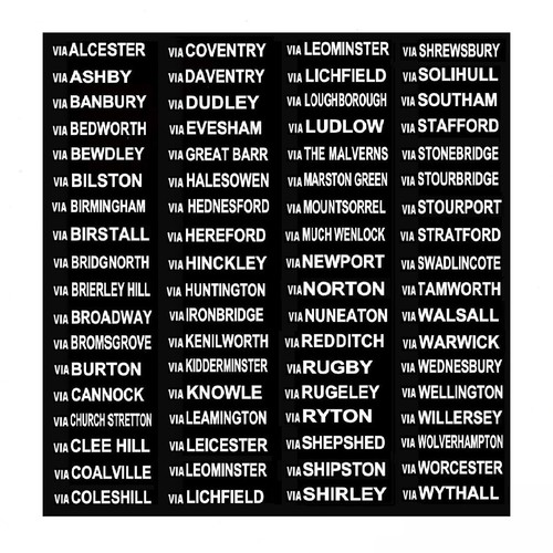 Model bus waterslide transfers - model,