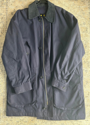 100 authentic navy barbour - 100%,