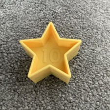 Tupperware No. 10 TEN Star For Vintage Shape Sorter Ball. Yellow