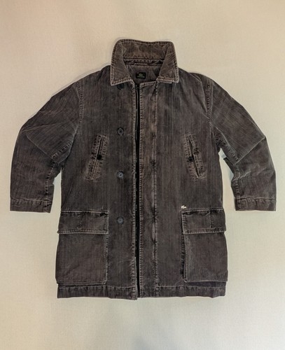 Lacoste parka corduroy brown - lacoste,