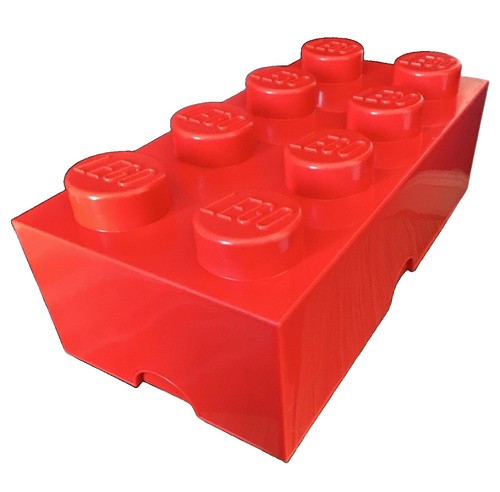 Lego red stud - 8-stud, storage