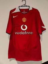 Roy Keane signed Manchester United 05 06 home shirt jersey photo proof + COA