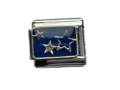 Silver gold star stars - gold, italian