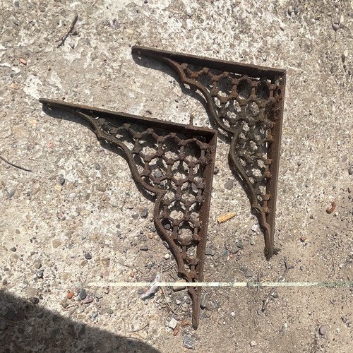 Pair victorian antique - victorian, cast