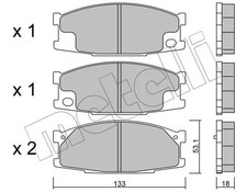 Brake Pad Set, disc brake