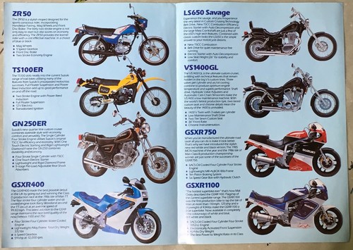 Original suzuki 1987 brochure - suzuki,