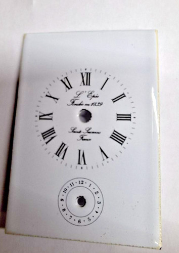 Epee carriage clock enamel - l'epee,