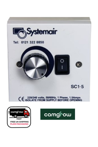 Systemair fan speed - 1.5a,