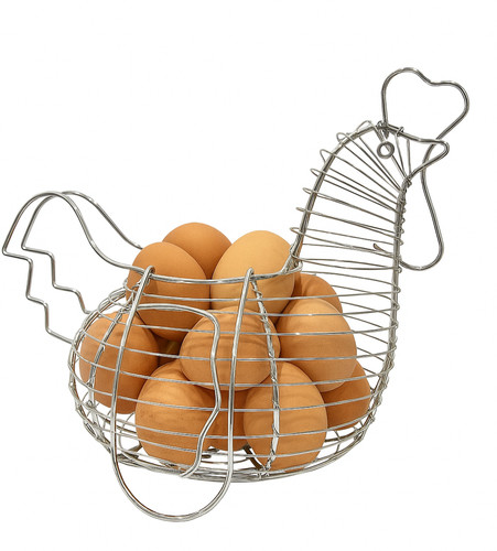 Metal hen egg basket wire - metal, –