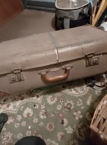 Vintage luggage tan - vintage,