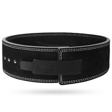 Cow Hide Mens Weight Lifting Lever Belt Ladies Power Gym Training Bodybuilding