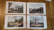 4 x Historic Hunting Scene